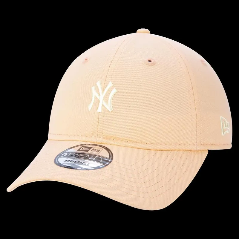 BONE 9TWENTY STRAPBACK ABA CURVA MLB NEW YORK YANKEES SWEET WINTER COLORED STRAPBACK LARANJA NEW ERA