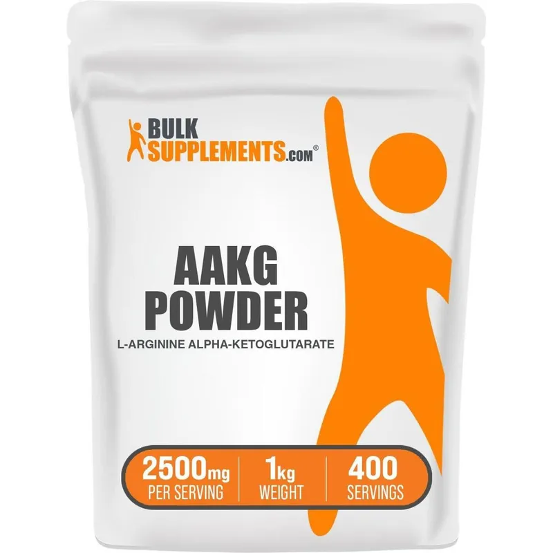 Suplemento BulkSupplements.com AAKG em pó de 1 kg (2,2 libras)