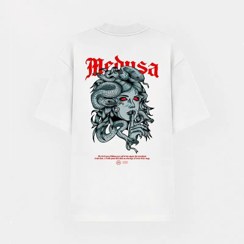 Camiseta Oversized Abstract Streetwear Algodão Meduza Street Birtect