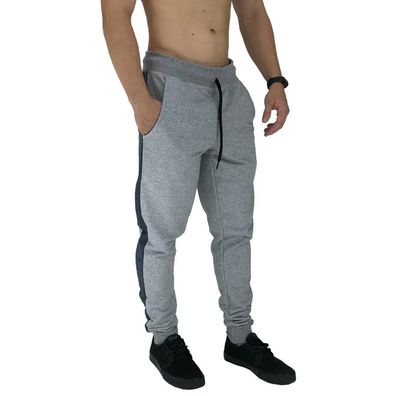 Calça Masculina Com Listra Lateral Sport MXD Conceito Básico Moletom