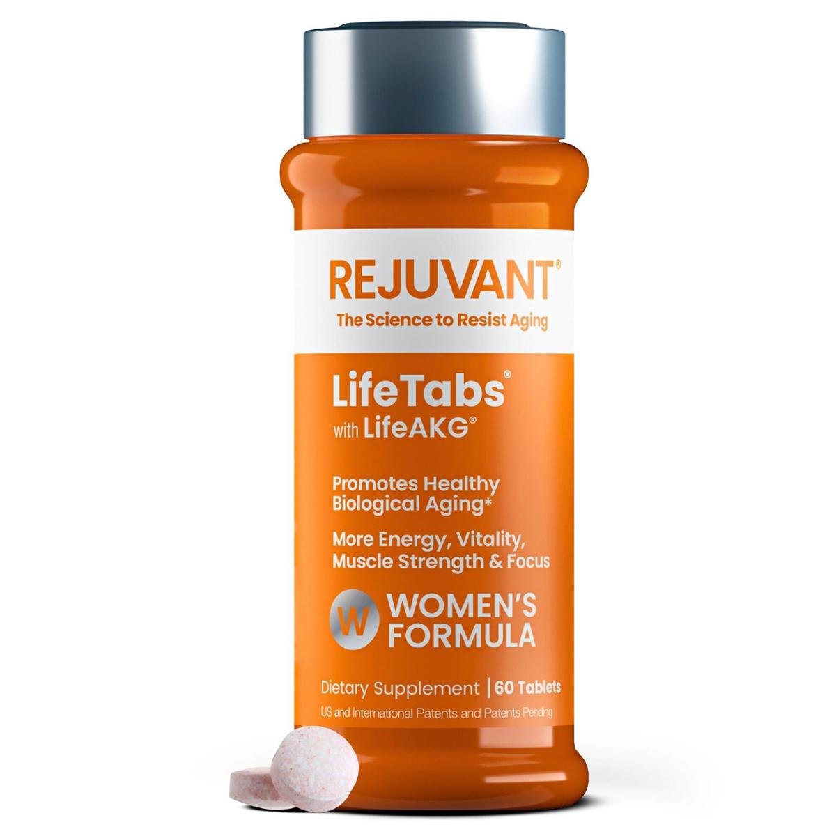Suplemento feminino Rejuvant AKG Longevity 1000 mg 60 cápsulas