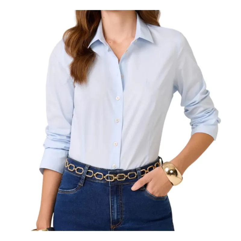 Camisa Feminina Dudalina Tricoline Strech Slim Fit - 530103