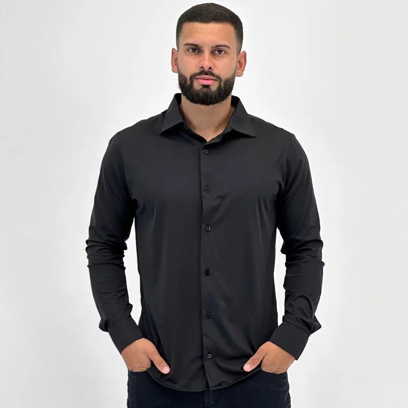 Camisa Sibra Elástica Manga Longa Masculina