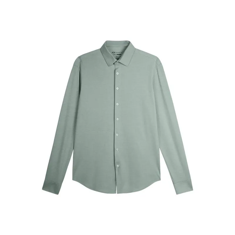 Camisa Slim Fit Hangar 33 Malha Tech Skin Verde Claro Tam. P
