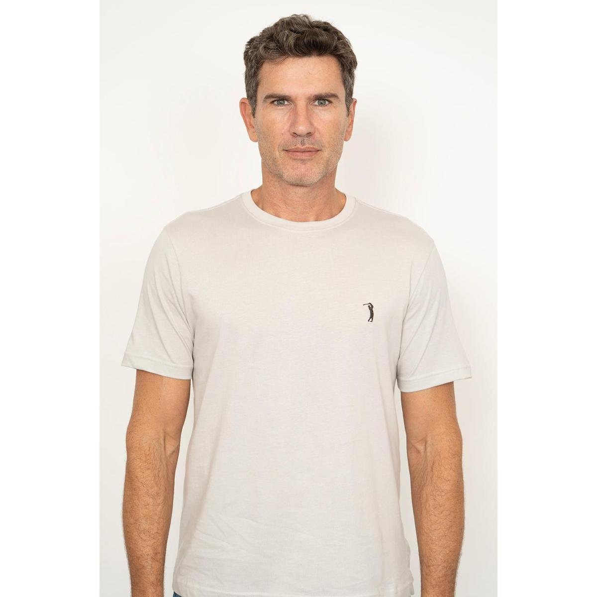 Camiseta Gola Careca Basica Mc Big Sizes SOFT GREY