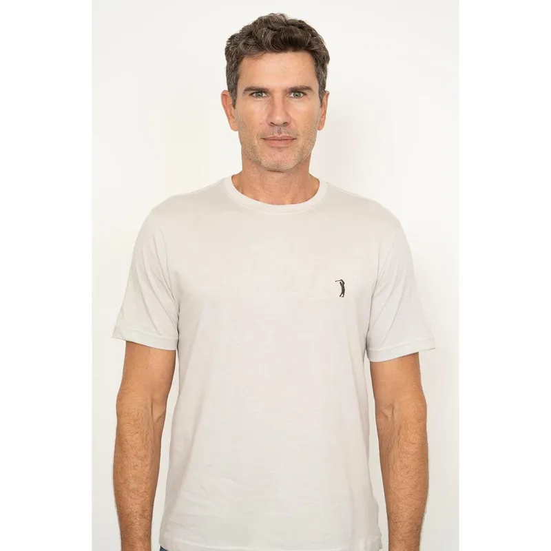 Camiseta Gola Careca Basica Mc Big Sizes SOFT GREY