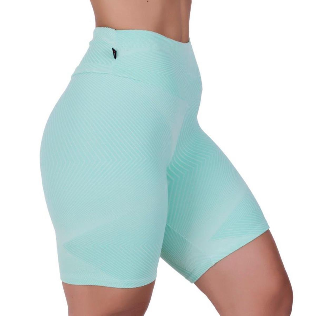 Bermuda Fitness Feminina Meia Coxa Jacquard Relevo Orbis