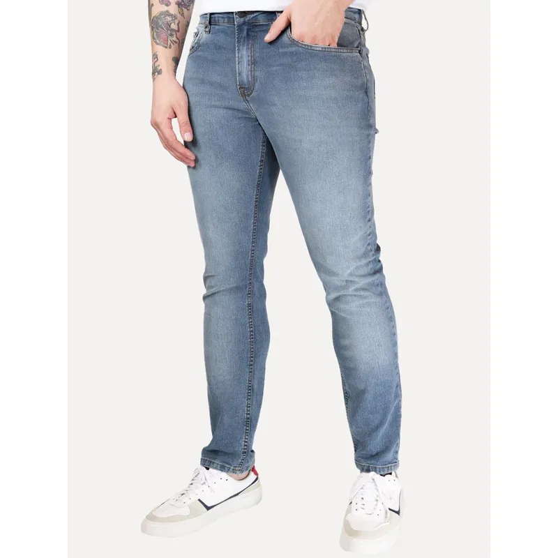Calça Tommy Jeans Masculina Slim Austin Azul Médio