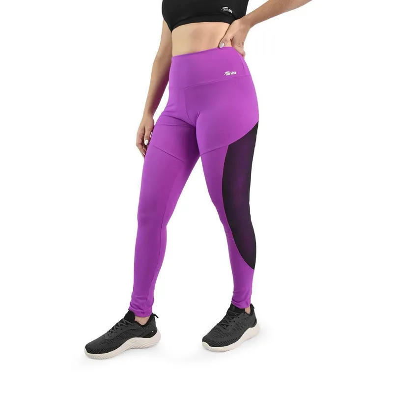 Calça Legging Feminina Activitta Esportiva Poliamida Fúcsia Preto (FUCSIA-PRETO GG)