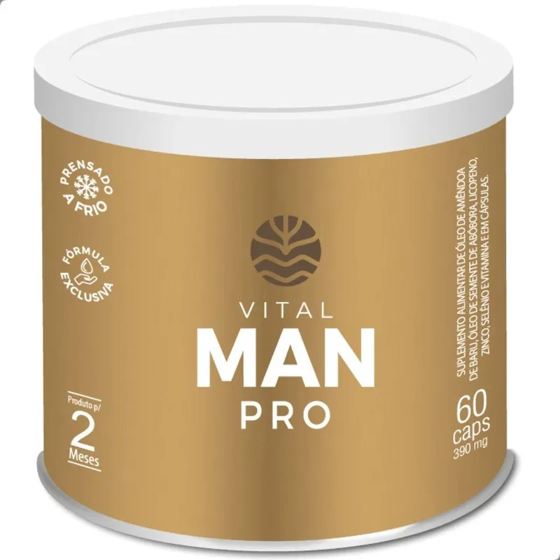 Suplemento Alimentar Man Pro 1000mg 60 Capsulas Vital Atman