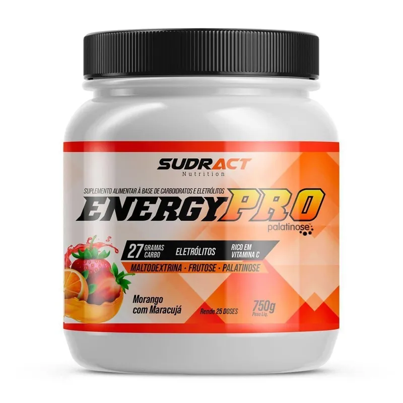 Energy Pro - 750g Morango Com Maracujá - Sudract Nutrition