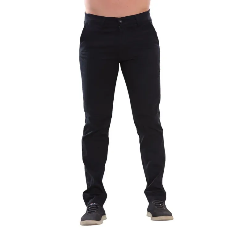Calça De Sarja Reta Skinny Slim Masculina Com Elastano - Diversas Cores
