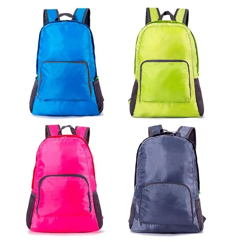 Mochila Dobrável Impermeável Portátil para Viagem Escola e Academia 20 Litros