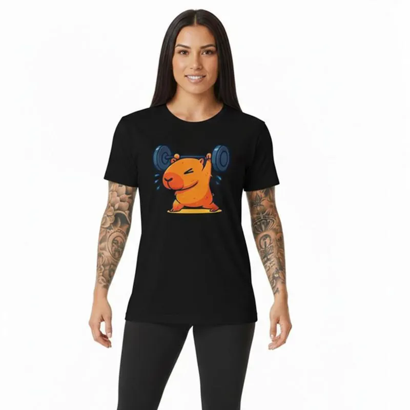 Camiseta Feminina Algodão Premium CAPIVARA Treino