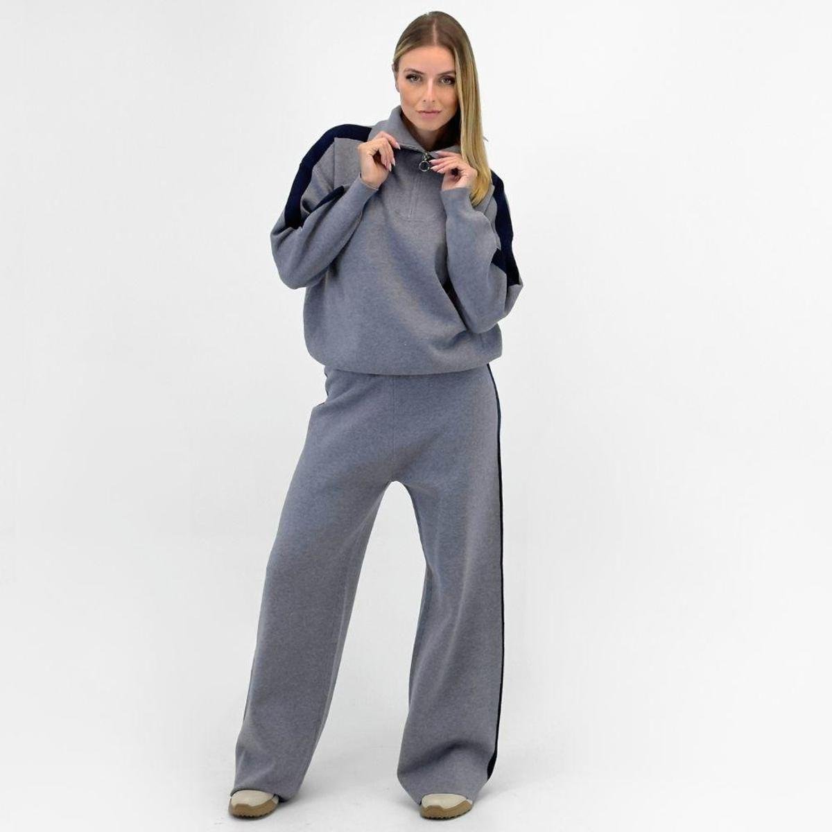 Conjunto Facinelli de Lã com Blusa Gola Alta e Calça Reta Feminino