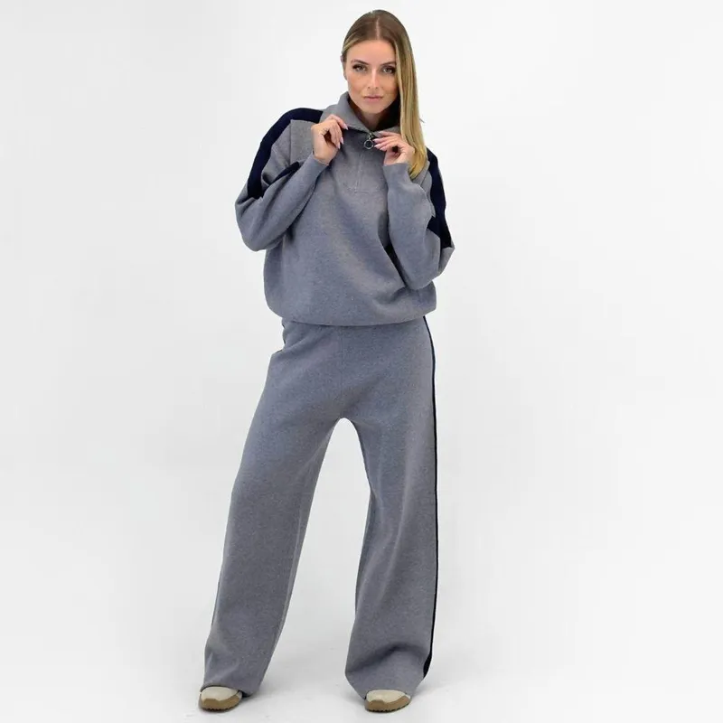 Conjunto Facinelli de Lã com Blusa Gola Alta e Calça Reta Feminino