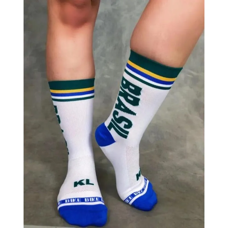 Meias de Ciclismo Brasil Unissex