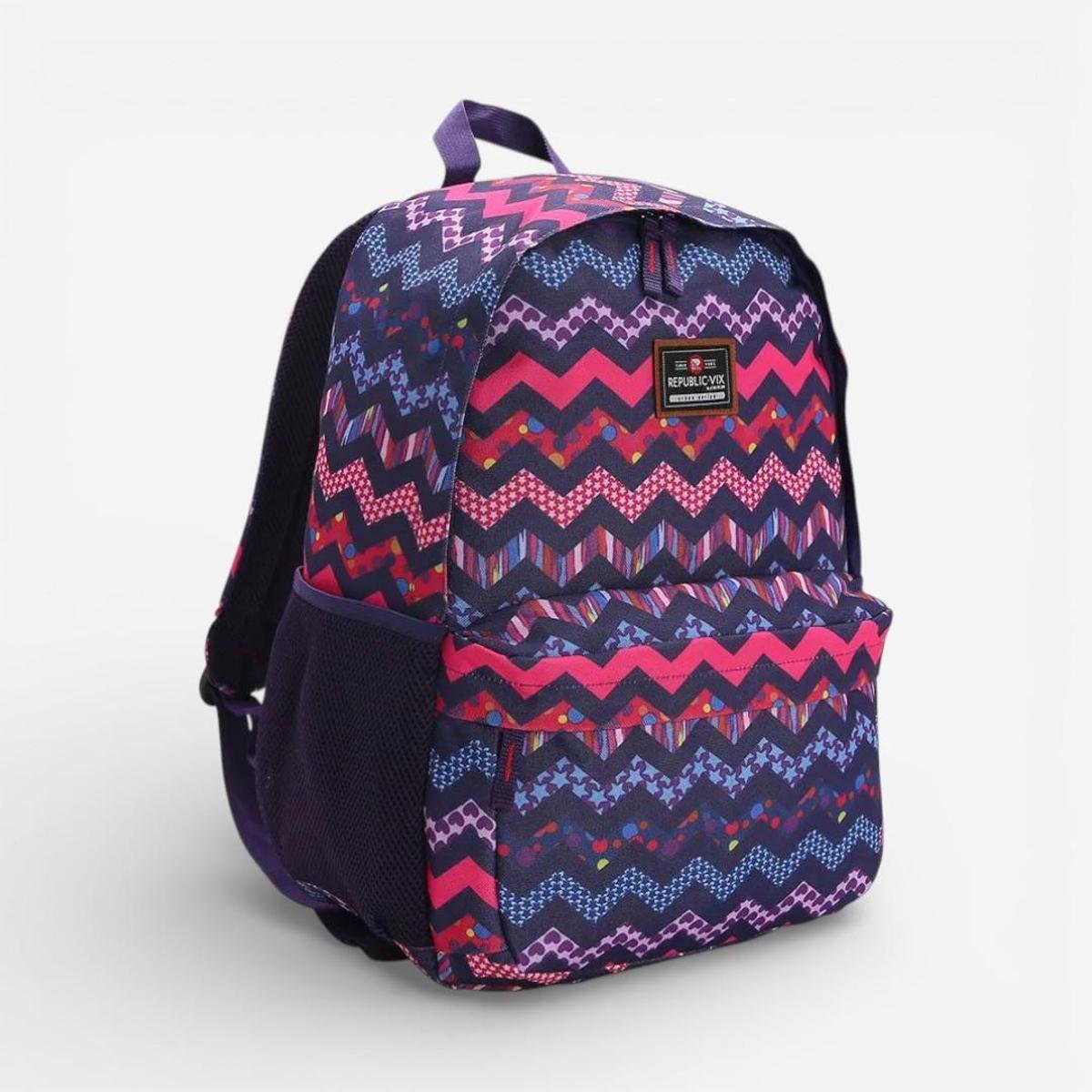 Mochila Juvenil Teen Escolar Casual Roxa