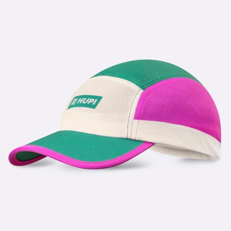 Boné para Corrida HUPI Run Unissex Esportivo Leve Respirável - VERDE/ROSA UNICO