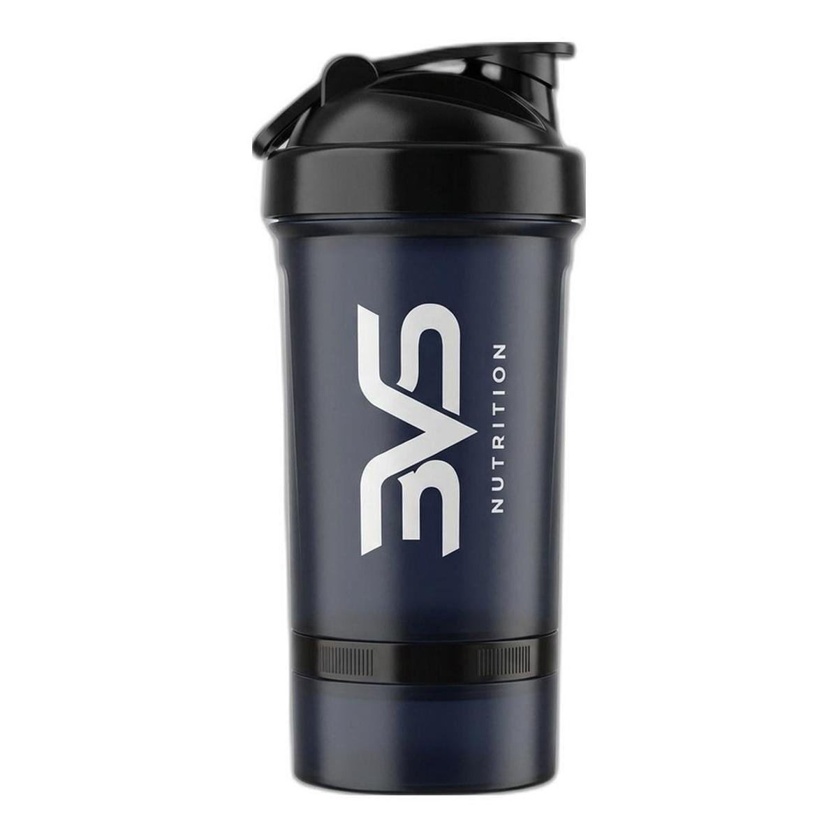 Coqueteleira Shaker Com 2 Compartimentos Para Pó E Cápsulas Academia 500ml