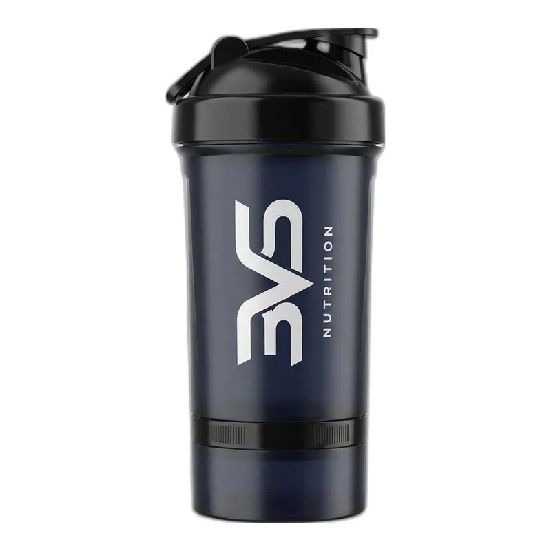 Coqueteleira Shaker Com 2 Compartimentos Para Pó E Cápsulas Academia 500ml