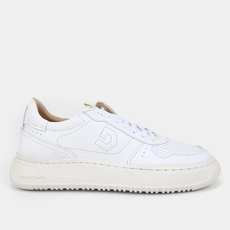 Tênis Couro Democrata Denim Block Masculino
