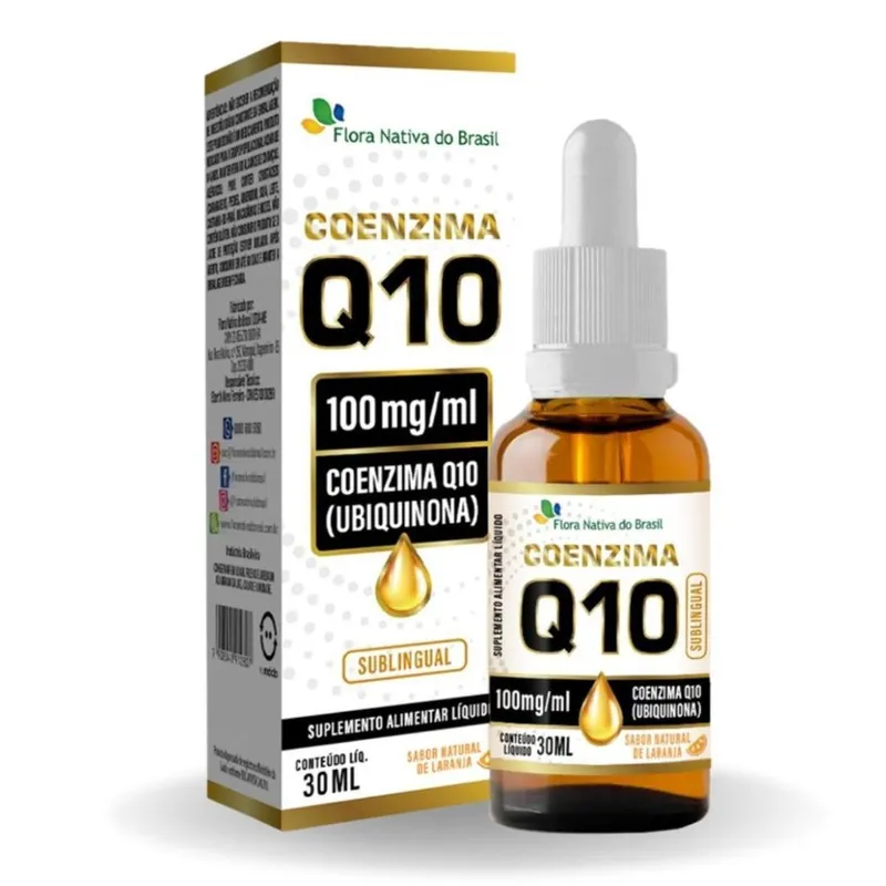 COENZIMA Q10 (100MG) 30ML SABOR LARANJA FLORA NATIVA DO BRASIL
