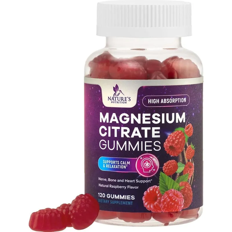 Suplemento de magnésio Gummies Nature's Calm para adultos e crianças