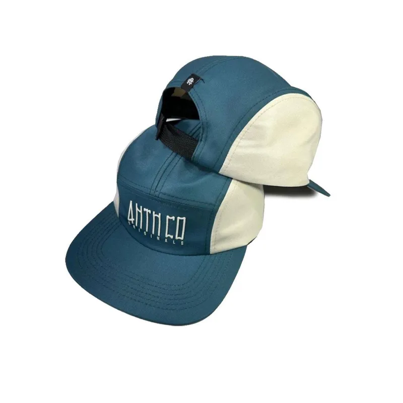 Boné Anth Co Five Panel Ollie Pixo Reto Verde Petróleo