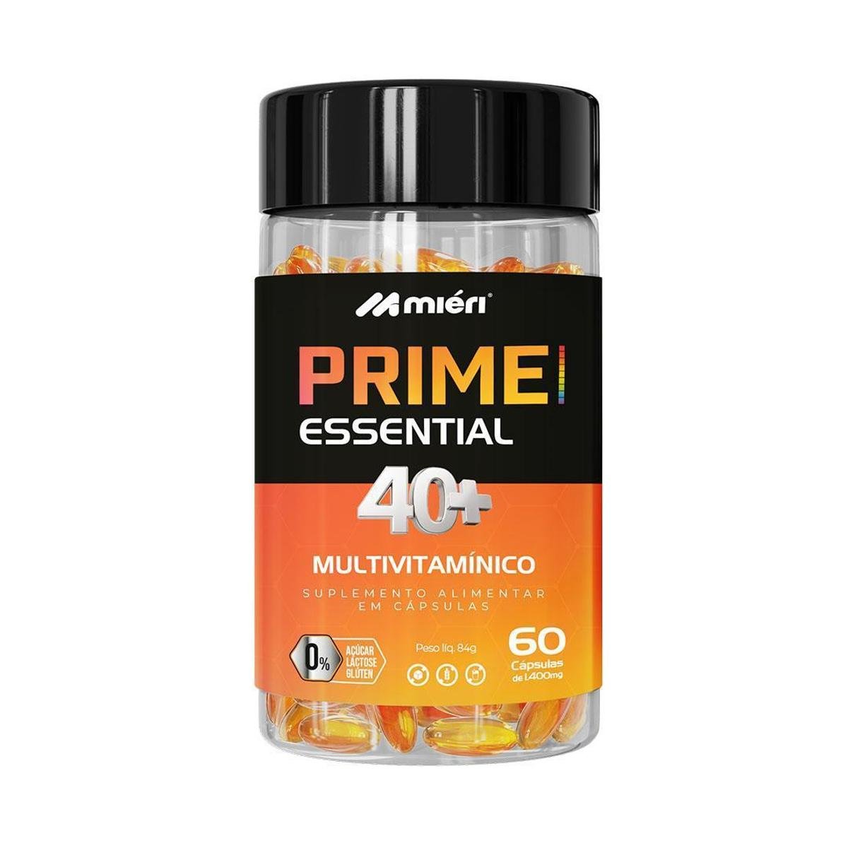 Prime Essential Multivitamínico 40+ Miéri - 60 cápsulas