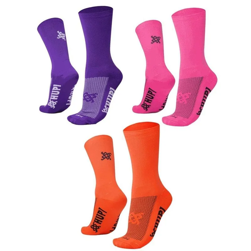 Kit 03 Pares Meia para Corrida HUPI Lisas Coloridas