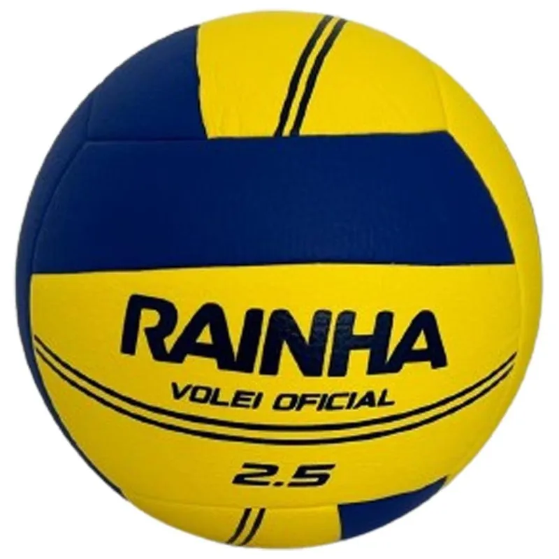 Bola Rainha Volei Oficial 2.5 Unissex - Amarelo e Roxo