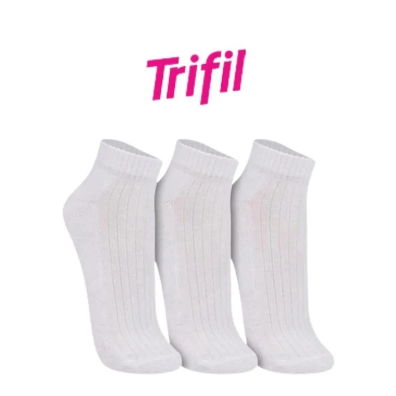 Kit 3 Pares Meia Unisex Cano Curto Trifil