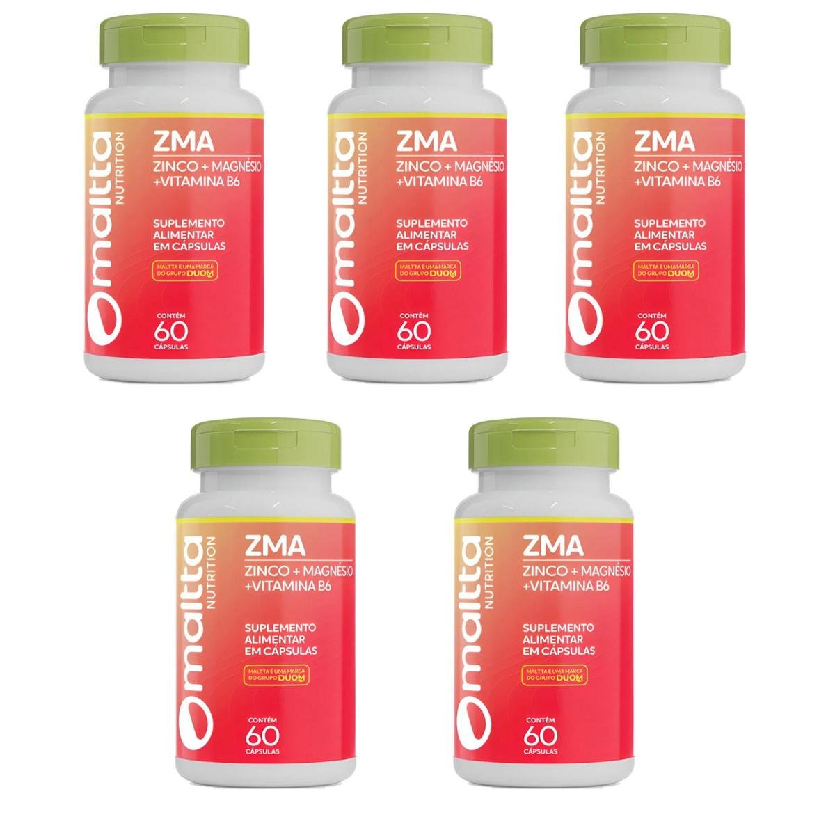 Kit 5 ZMA 5x60 cápsulas Maltta Nutrition