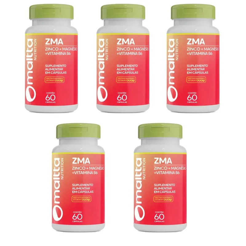 Kit 5 ZMA 5x60 cápsulas Maltta Nutrition