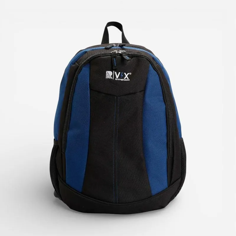 Mochila Escolar Republic Vix Preta com Azul