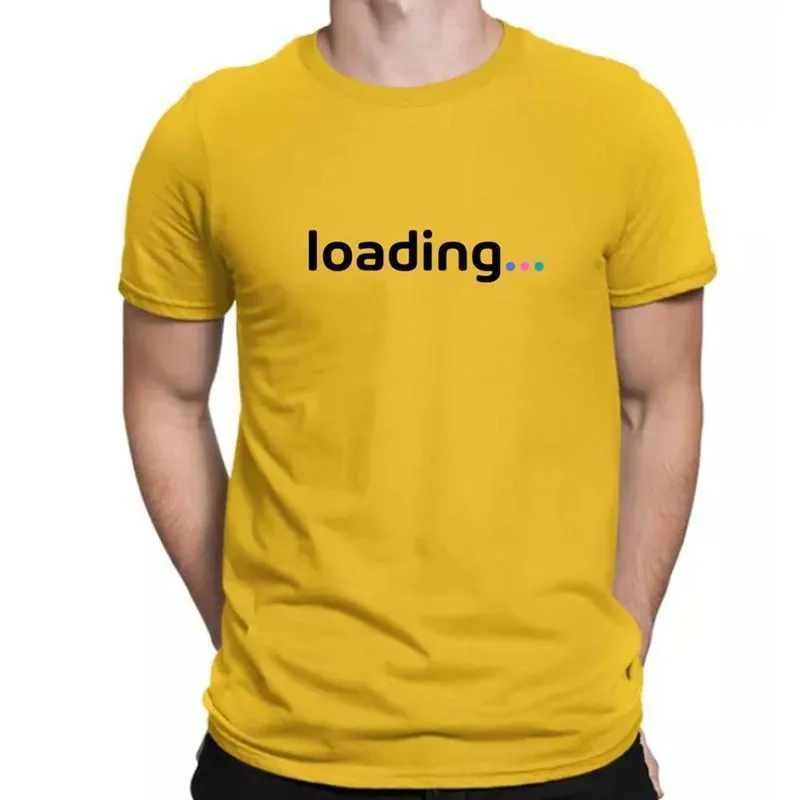 Camiseta Masculina Loading 100% Algodão Fitness