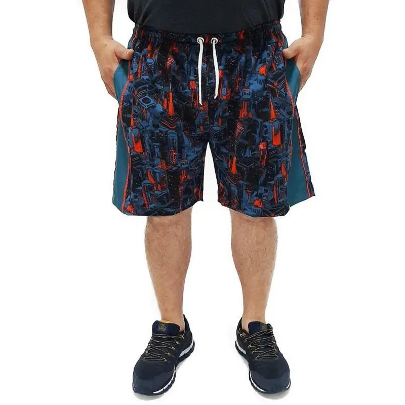 Short Tactel Elastano Extra Grande Plus Size Butu Biru Estampado Floral