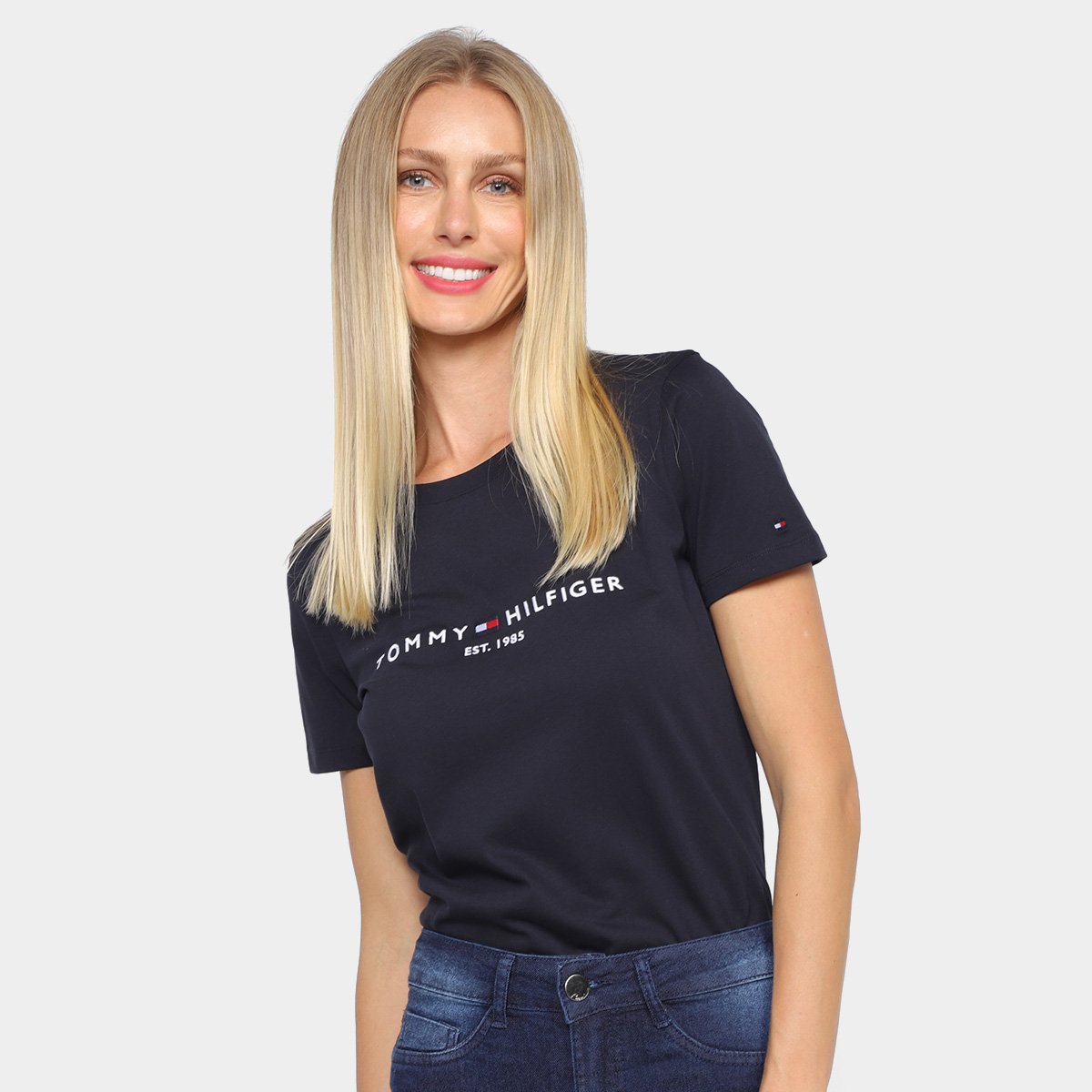 Camiseta Tommy Hilfiger Logo Feminina