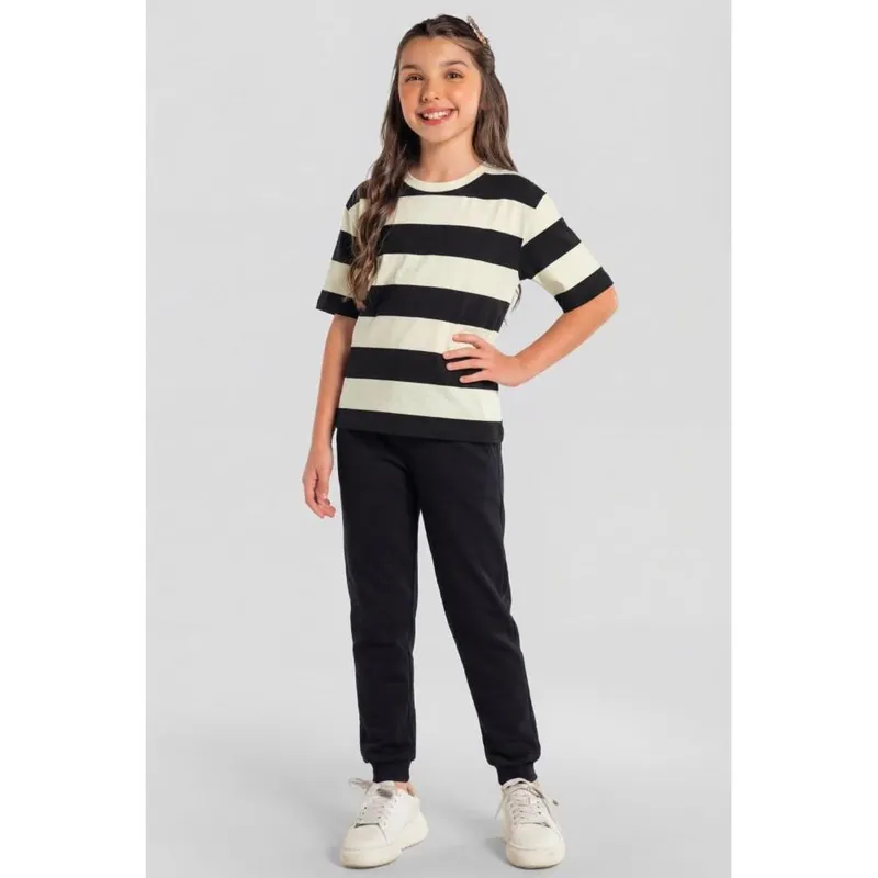 Camiseta infantil unissex collab Essendi e Brandili