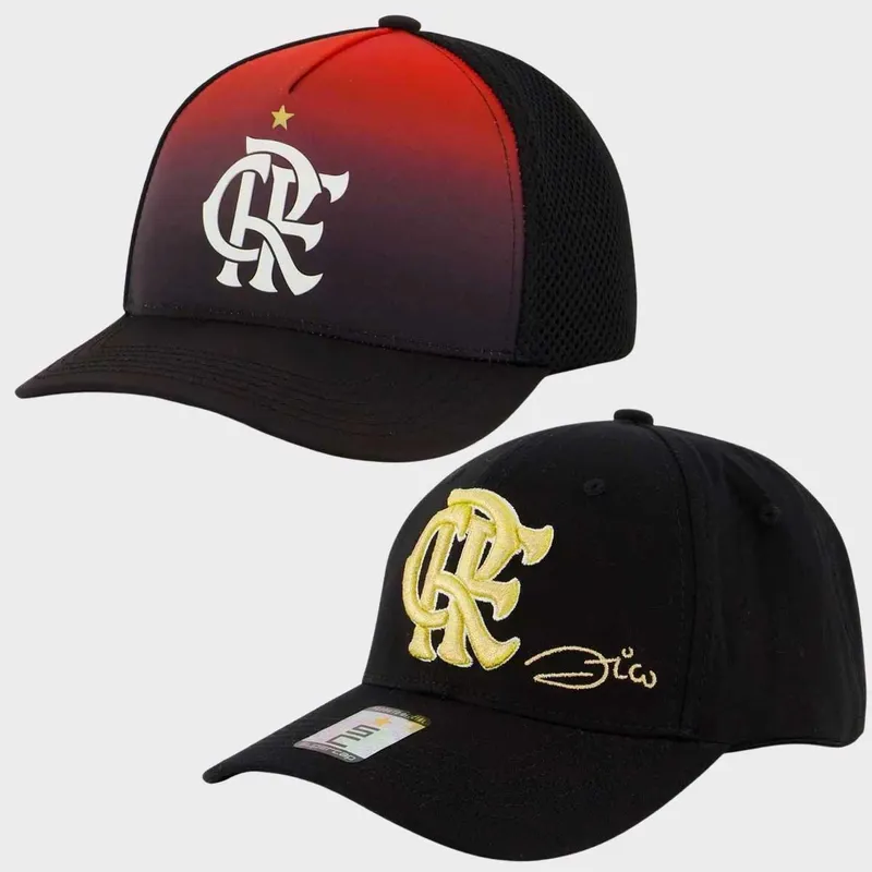 Kit com 2 Bonés Escudo Flamengo