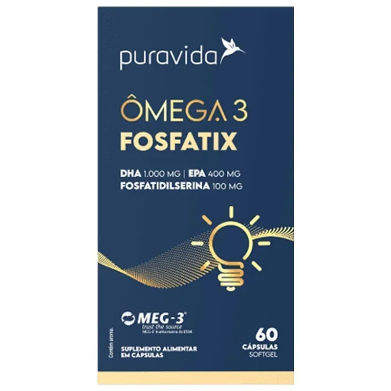 Ômega 3 Super DHA - 60 Cápsulas - Puravida