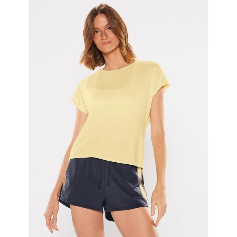 Camiseta Manga Curta Lisa Cardio FRENCH VANILLA P BODYFORSURE