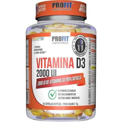 Vitamina D3 2000 Ui 60 Cps Softgel Profit