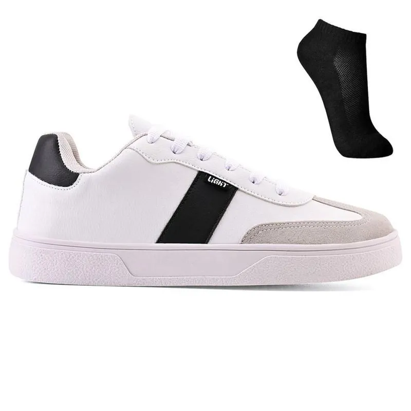 Tenis Casual Masculino Adulto Basico Original + Meia