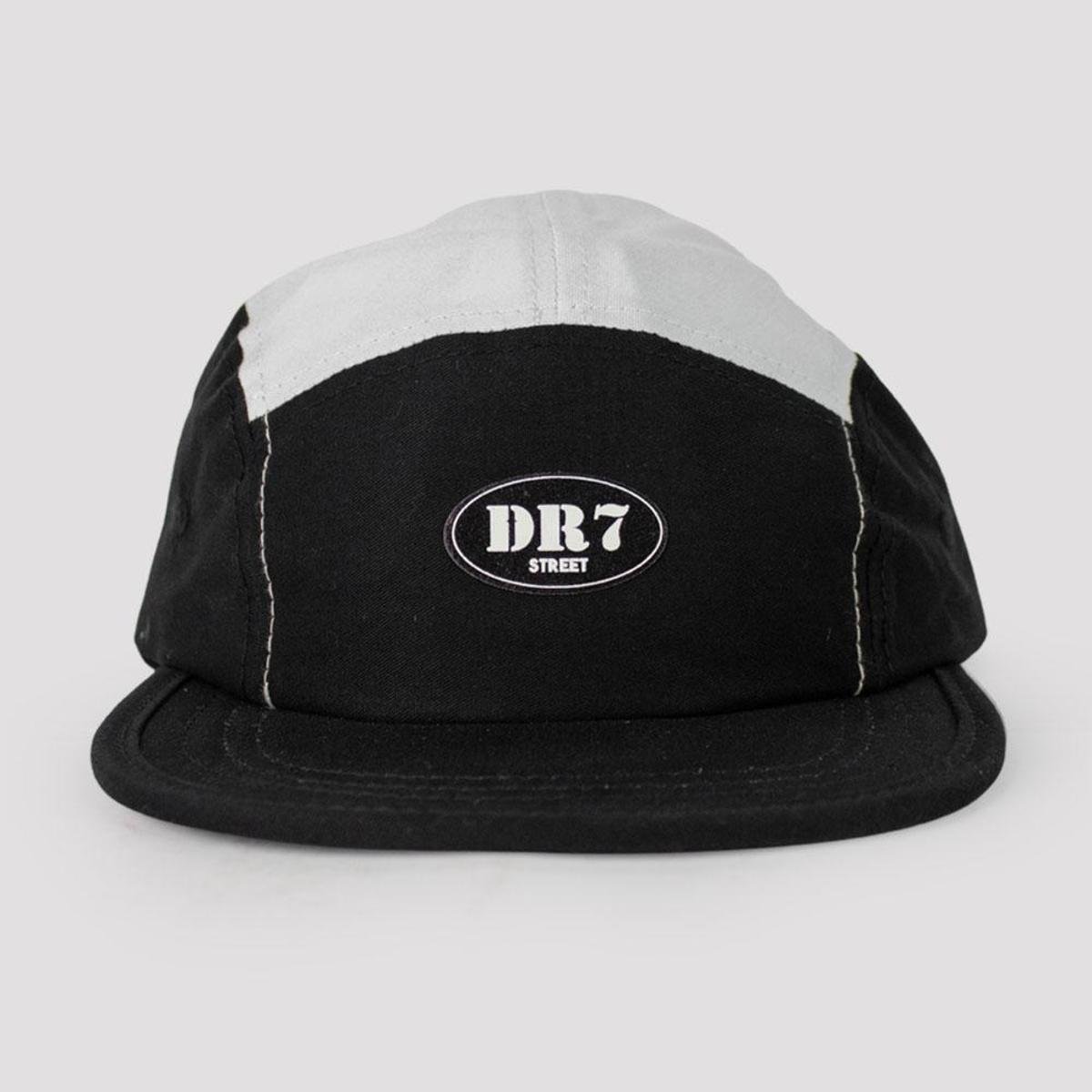 Boné DR7 Street Five Panel Logo Circle - Preto