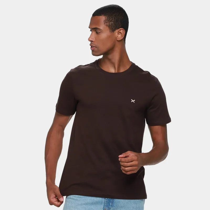 Camiseta Hering World Com Bordado Masculina