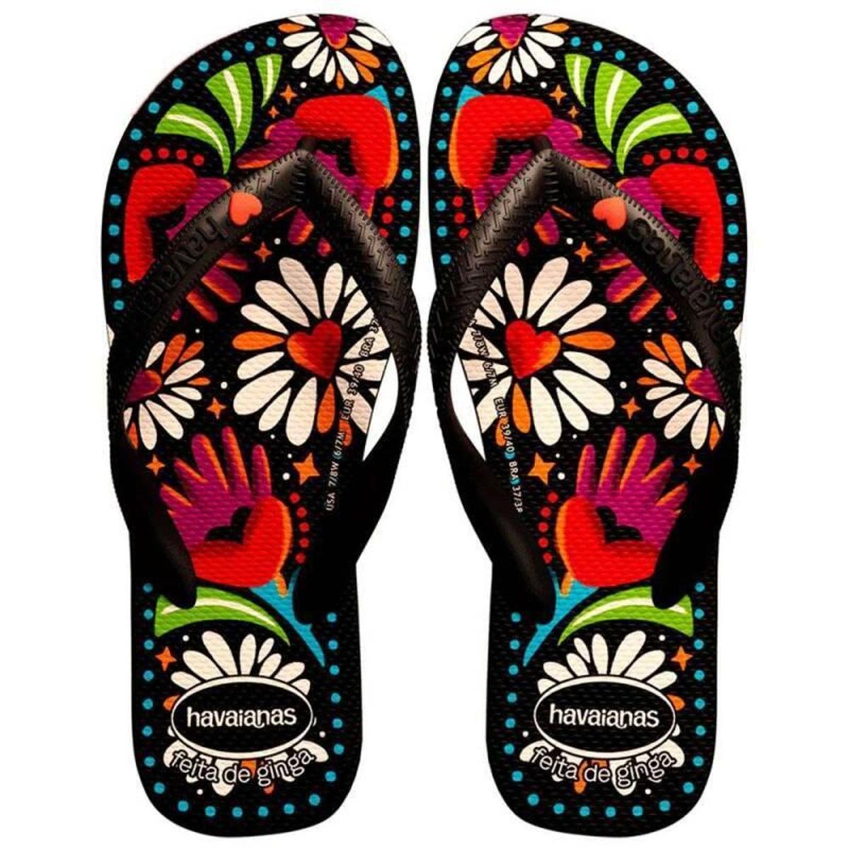Chinelo Havaianas Top Begonia Feminino - Preto