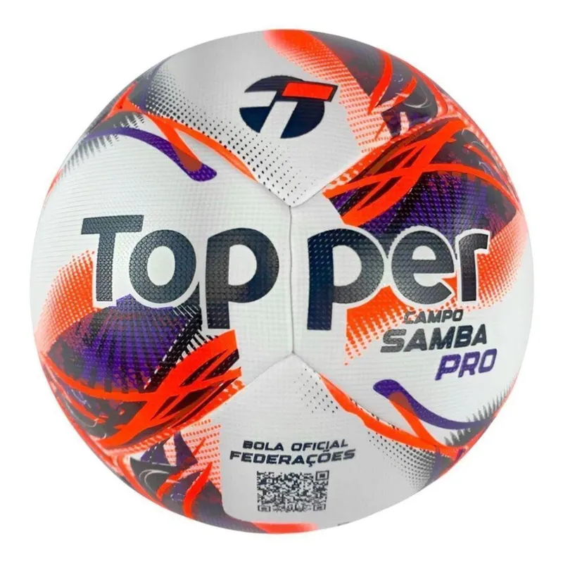 Bola Campo Topper Samba Velocity Pro 2026 - Branco Único