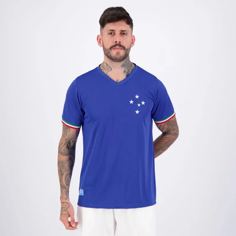 Camisa Cruzeiro Retrô Palestra Azul
